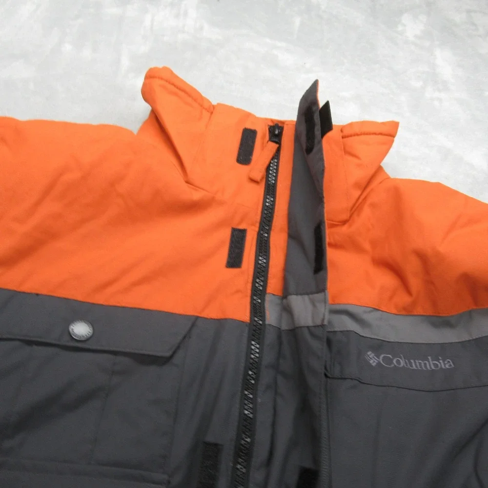 Columbia Jacket Youth‎ 14/16 Orange Omni-Shield Waterproof Insulated Full Zip